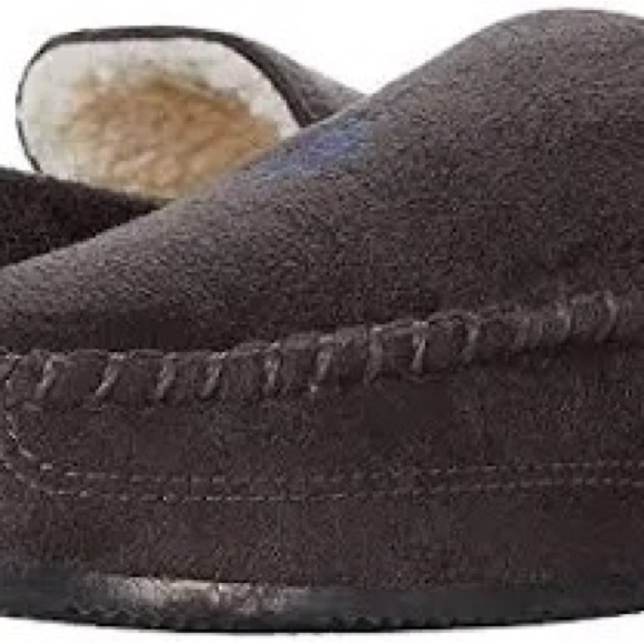 POLO RALPH LAUREN Moccasin Slipper Gray Memory Foam Sz 9 Dezi main image 6